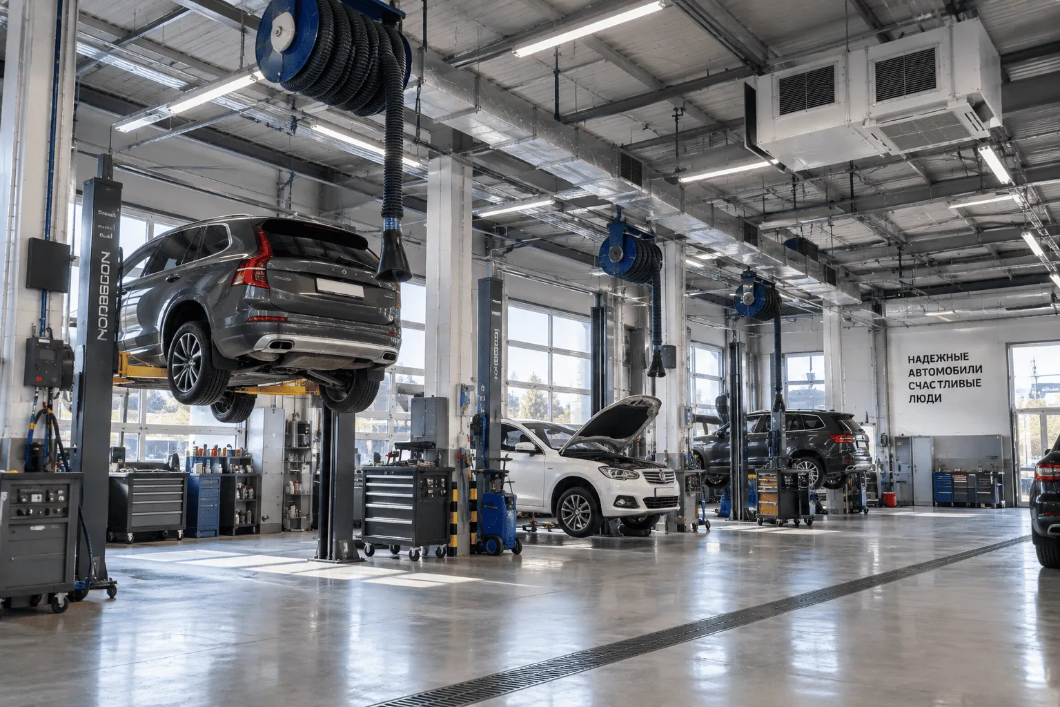 Вентиляция и кондиционирование автосервисов (СТО)